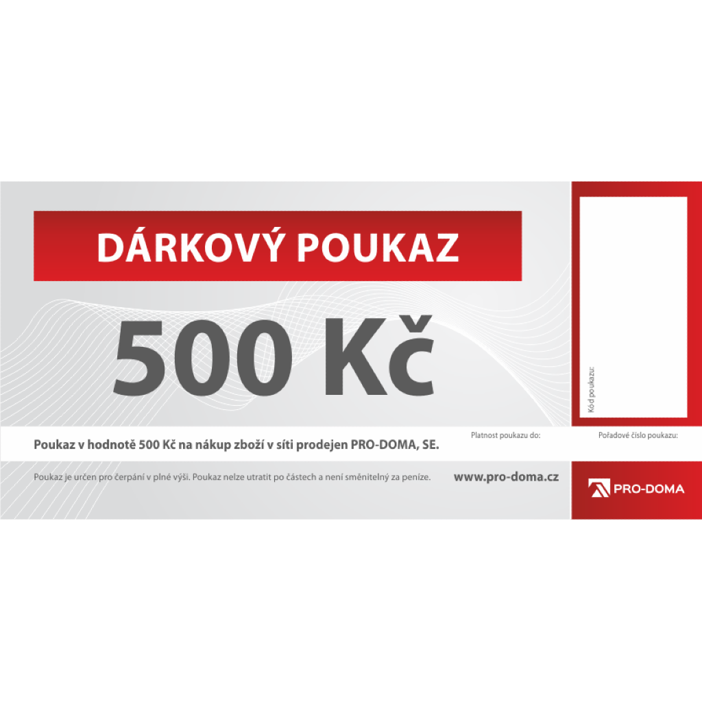 Obrázek odměny Poukaz na nákup stavebnin 500 Kč